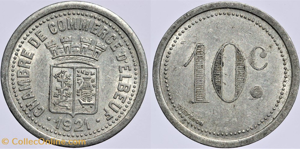 76 - Elbeuf - 10 centimes monnaies monde france 76 elbeuf 10 centimes