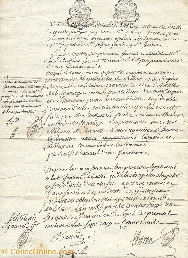 documents anciens autres 1781 nomination un pretre
