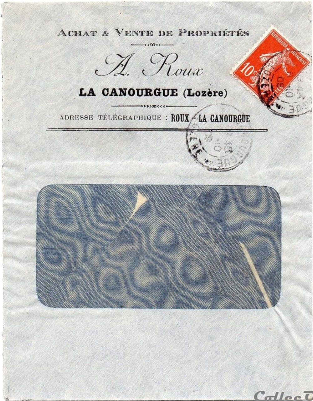 Roux A. (1909) documents anciens factures commerciaux roux a 1909
