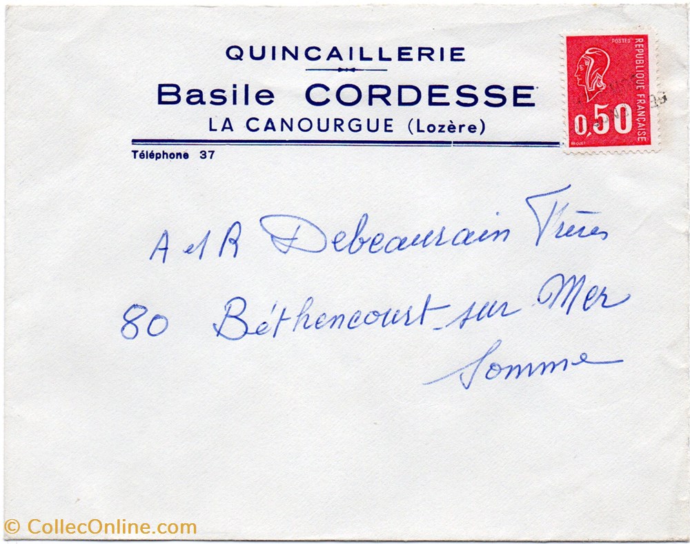 Cordesse Basile (vers 1950) documents anciens factures commerciaux cordesse basile vers 1950