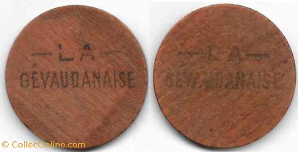 48 - La Gévaudanaise, jeton jeux de cartes societe jouets autres 48 la gevaudanaise jeton jeux de cartes