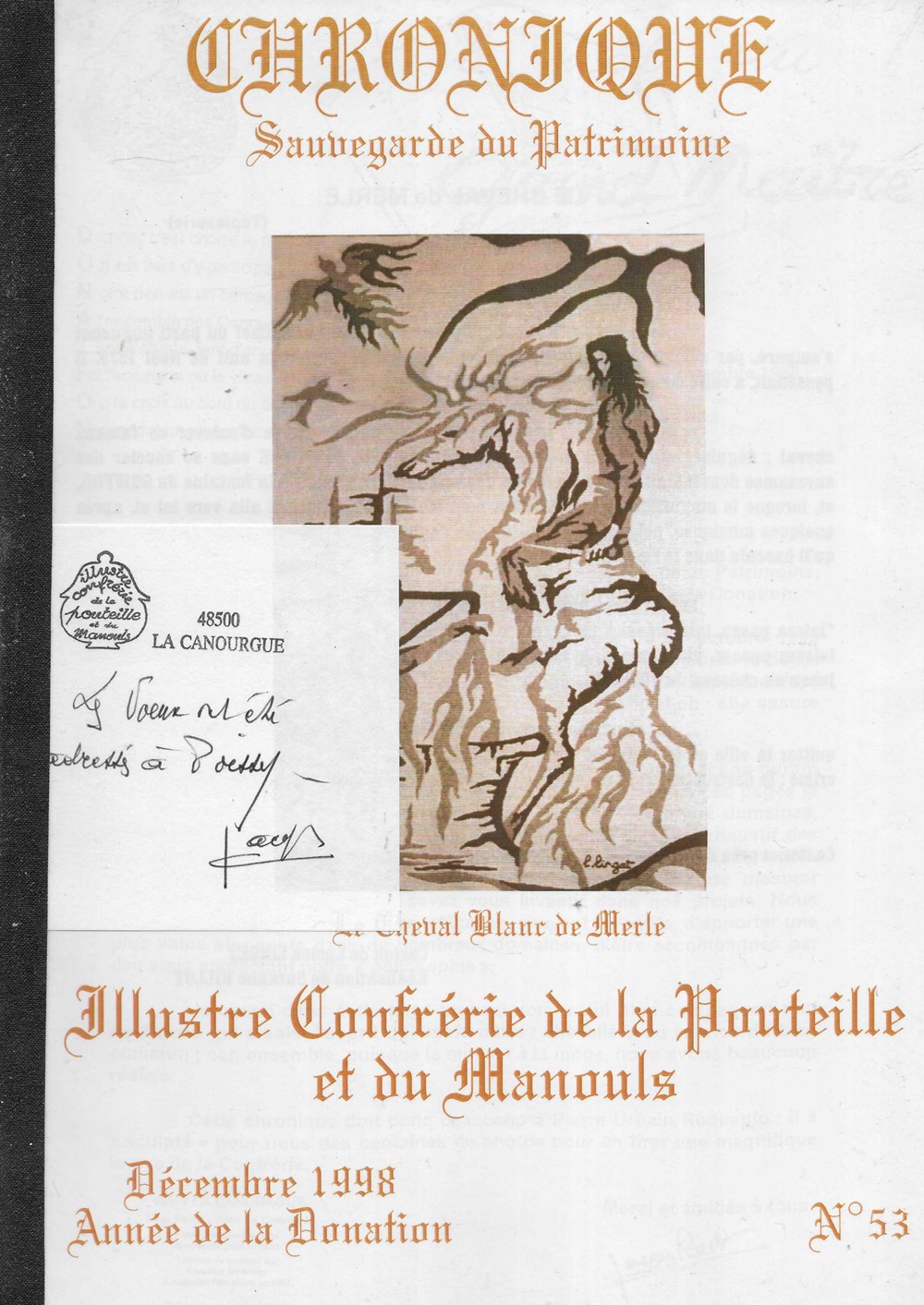 1998 - Chronique N°53 livres bd revues 1998 chronique n 53