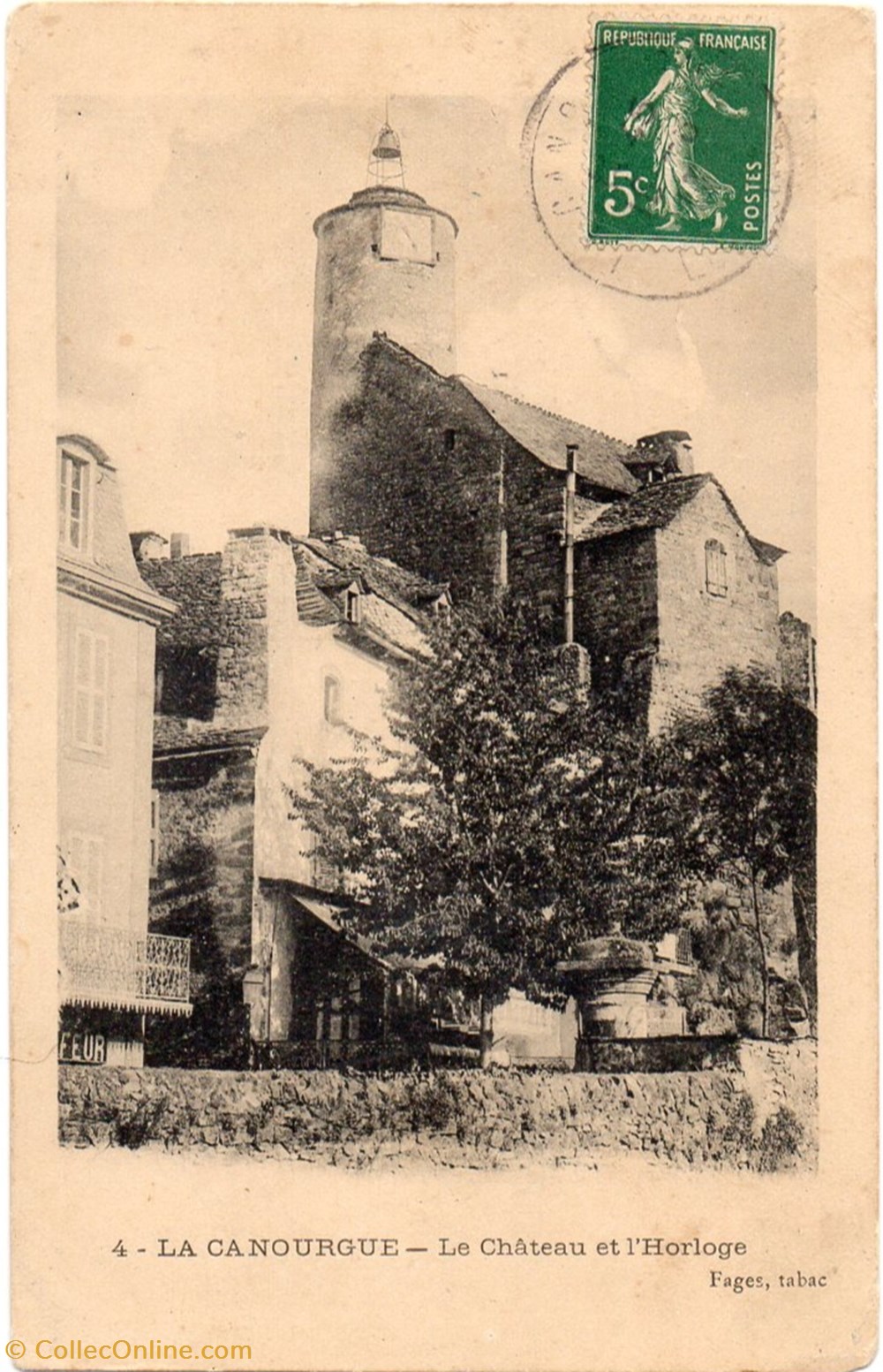 cartes postales europe france c08 04 le chateau et horloge