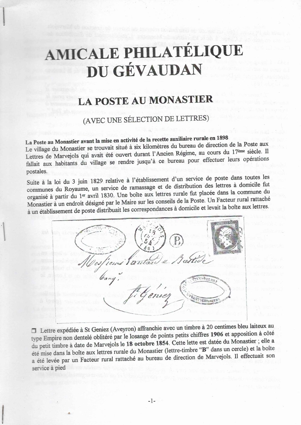 2011 - La poste au Monastier livres bd revues 2011 la poste au monastier