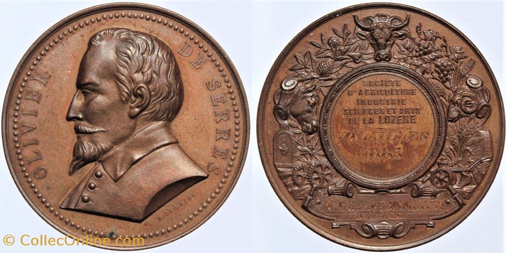 1885 - Volailles medailles france 1885 volailles