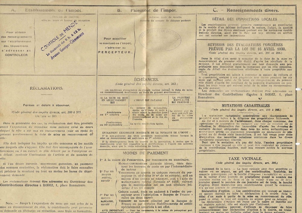 1942 - Avertissement documents anciens autres 1942 avertissement