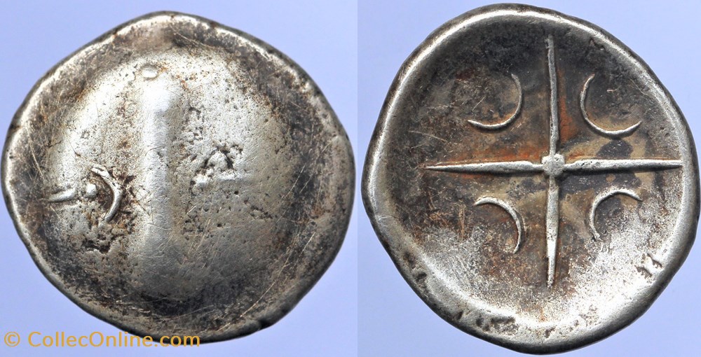 Sud-ouest - Imitation de Rhodé monnaies antiques av jc ap celtes sud ouest imitation de rhode