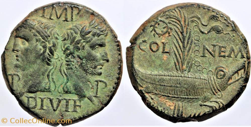 monnaies antiques av jc ap romaines republicaines imperiales nimes as col nem