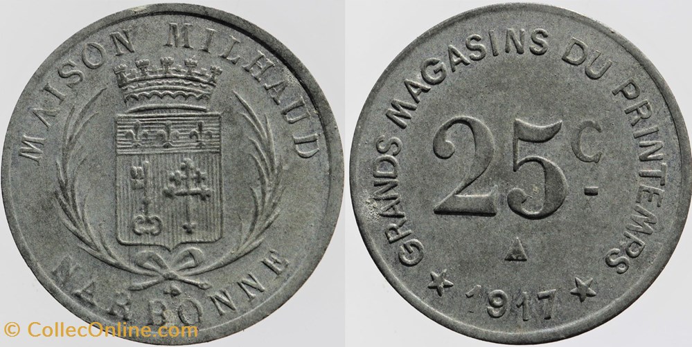 11 - Narbonne - 10 centimes monnaies monde france 11 narbonne 10 centimes