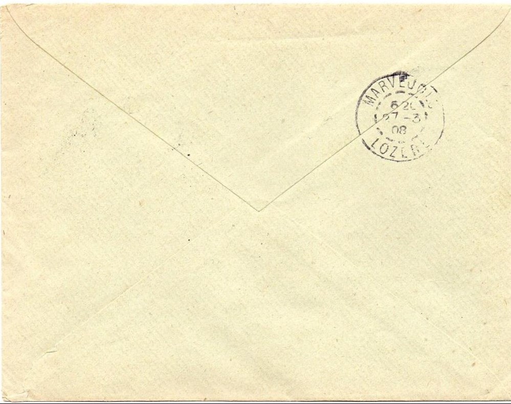 1908 - Cachets types A3 documents anciens marques postales europe 1908 cachets types a3