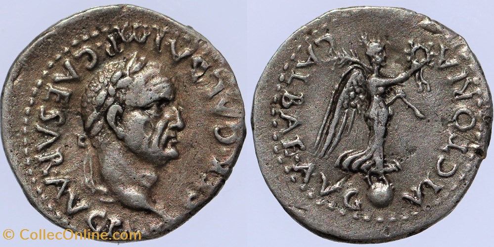 Galba - Quinaire, Lyon (68 à 69) monnaies antiques av jc ap romaines republicaines imperiales galba quinaire lyon 68 a 69