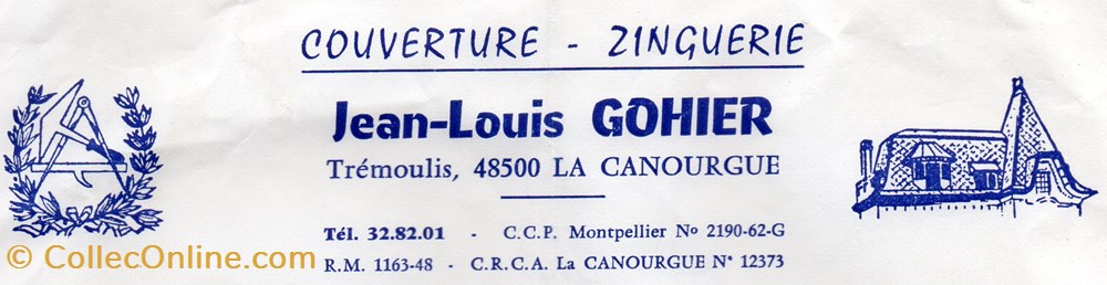 Gohier Jean-Louis (1980) documents anciens factures commerciaux gohier jean louis 1980