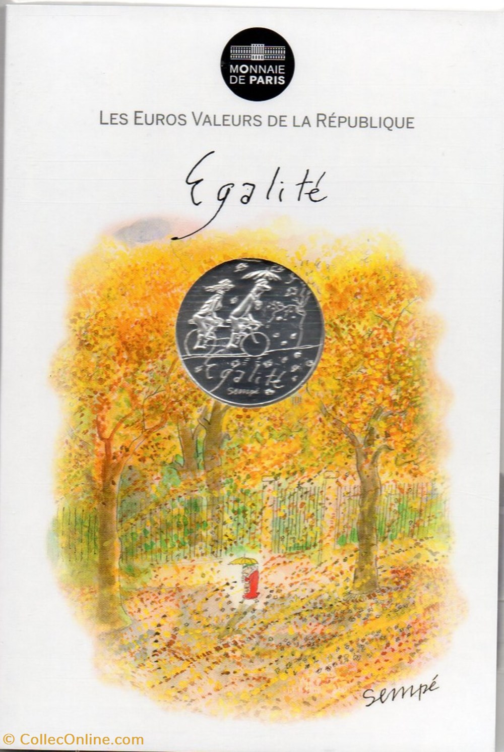 2014 - 10 euro Sempé - Egalité, automne monnaies euros france 2014 10 euro sempe egalite automne