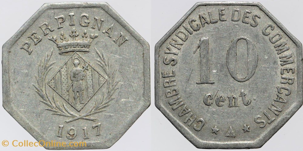 66 - Perpignan - C.S.C., 1917 monnaies monde france 66 perpignan c s c 1917