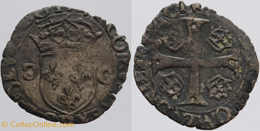 Dy 1181 - Charles X - Douzain - Dijon monnaies europe medievale france royales dy 1181 charles x douzain dijon