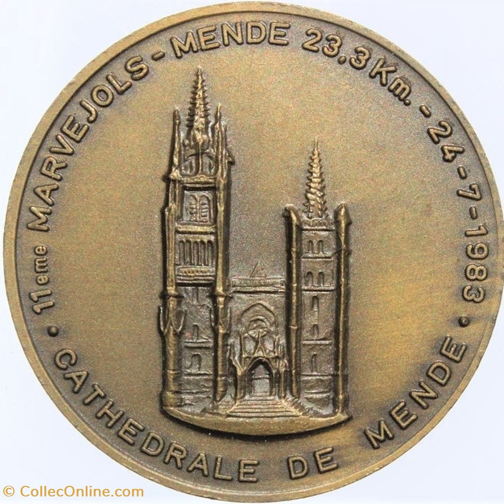 1983 - Marvejols-Mende 2 medailles france 1983 marvejols mende