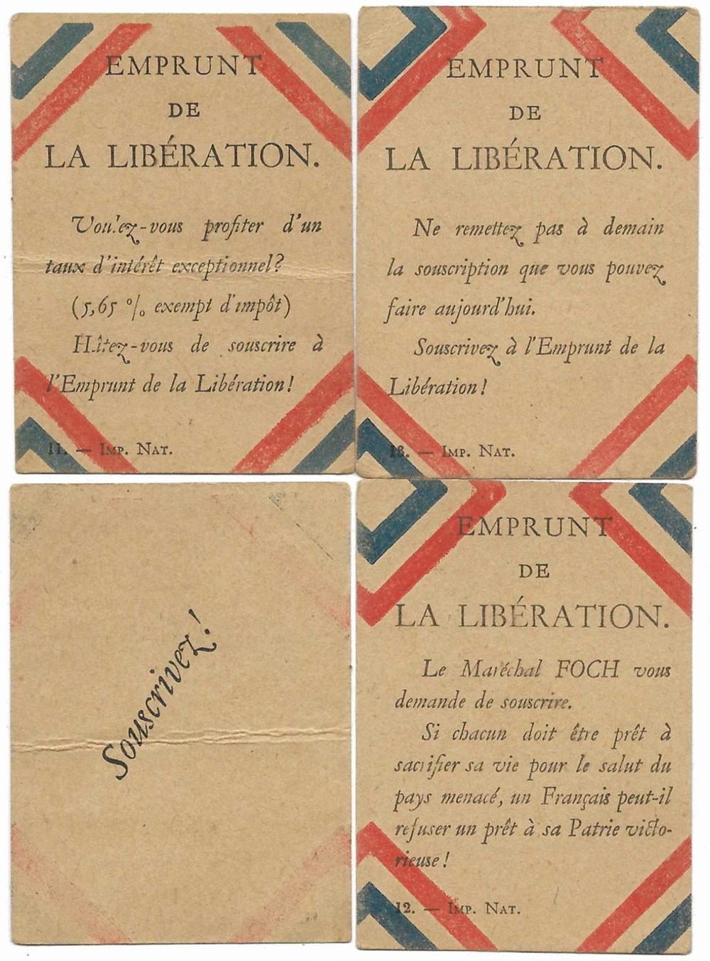 Tract, emprunt de la Libération, 1918 documents anciens autres tract emprunt de la liberation 1918