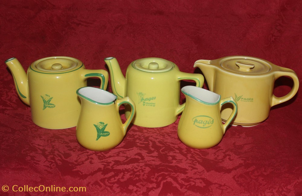 Théières et pots à lait Pagès art de table argenterie service cafe tasses mugs theieres et pots a lait pages