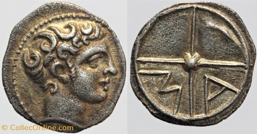 monnaies antiques av jc ap celtes massalia obole ma
