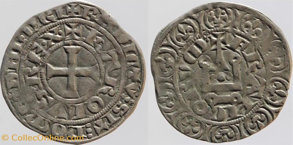 monnaies europe medievale france royales dy 0243d charles iv maille
