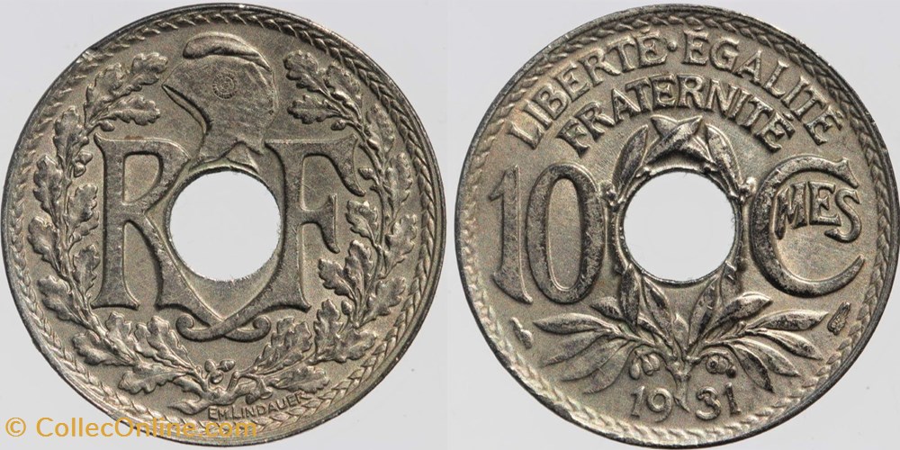 monnaies monde france f 138 lindauer 10 c 1931