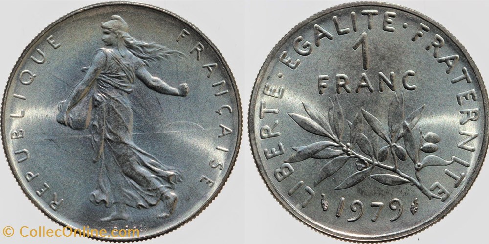 F-226 - Roty - 1 fr. - 1979 monnaies monde france f 226 roty 1 fr 1979