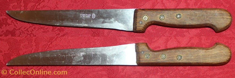 Couteau fixe, Thibaud à Mende 2 couteaux metier couteau fixe thibaud a mende