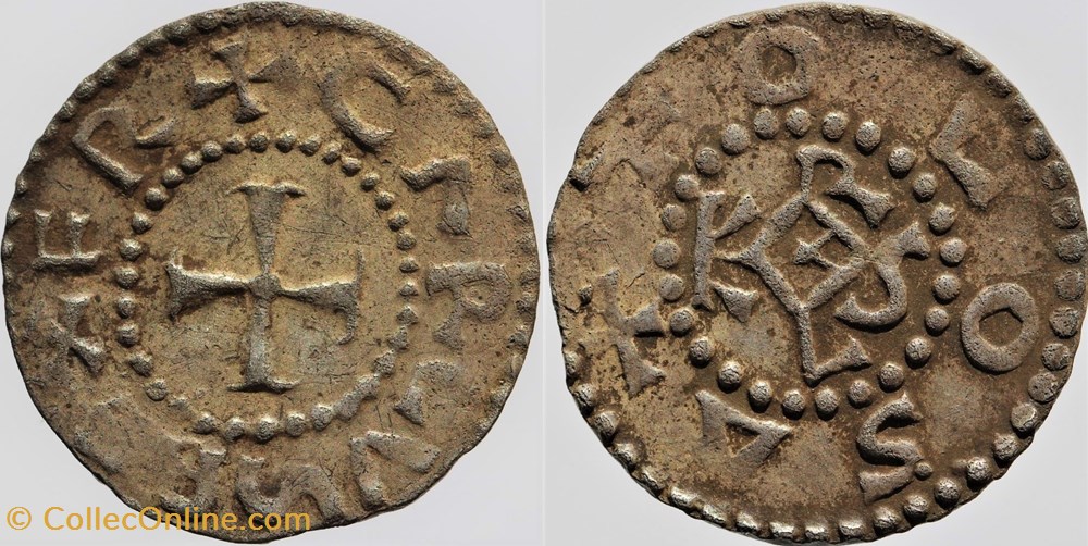 monnaies europe medievale royaumes francs charlemagne toulouse denier