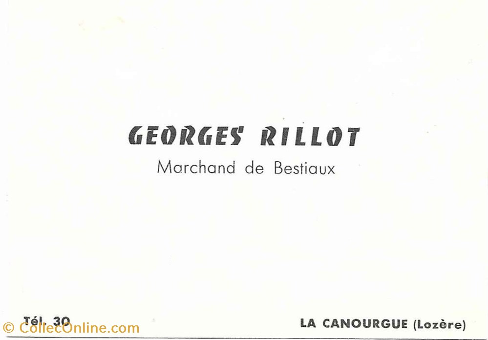 Rillot Georges (1960) documents anciens factures commerciaux rillot georges 1960
