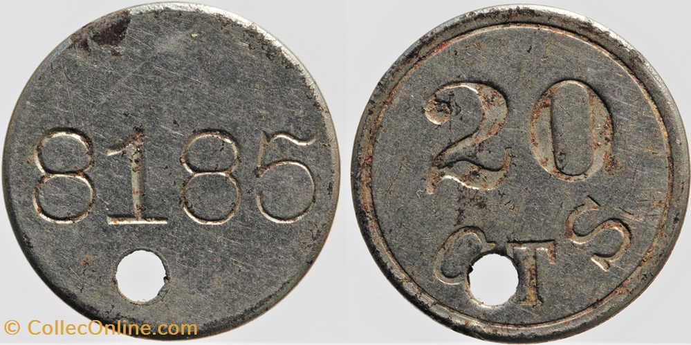 NI - 8185 - 20 cts monnaies monde france ni 8185 20 cts