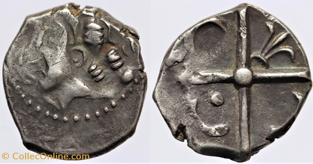 Longostalètes - Drachme Languedocienne monnaies antiques av jc ap celtes longostaletes drachme languedocienne