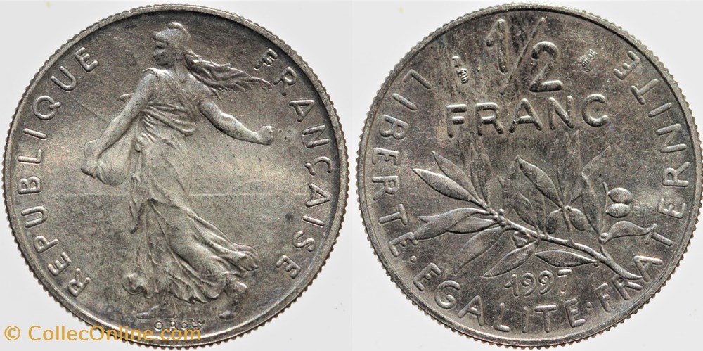 F-198 - Roty - 1/2 fr. - 1997 monnaies monde france f 198 roty 1 2 fr 1997