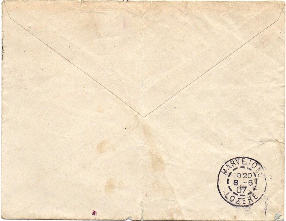 1907 - Cachets types A3 et A3 sifflet documents anciens marques postales europe 1907 cachets types a3 et a3 sifflet