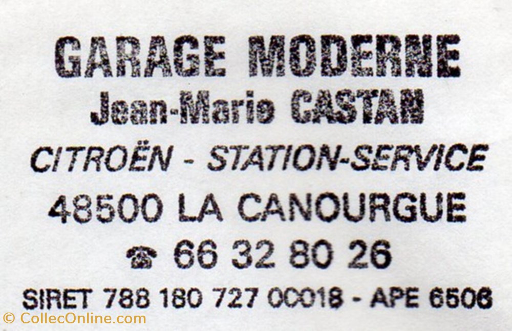 Castan Jean-Marie (1994) documents anciens factures commerciaux castan jean marie 1994