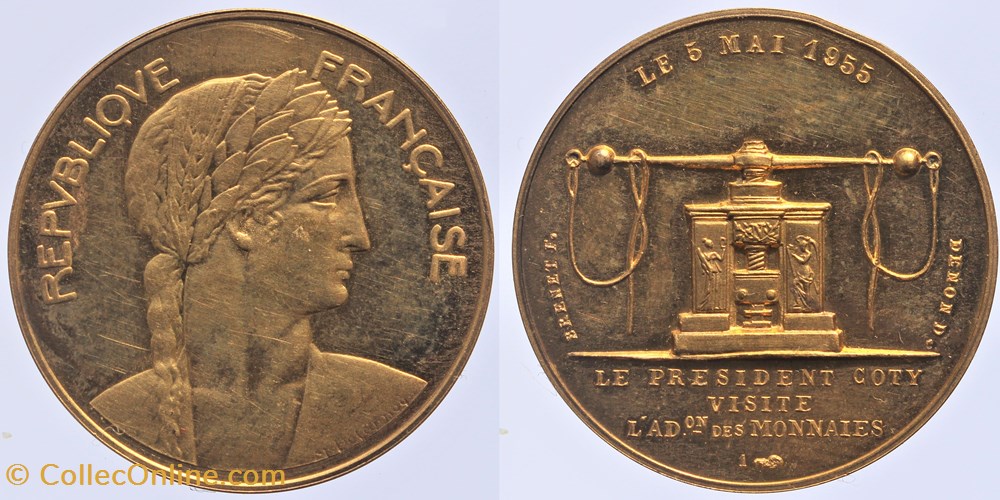 1955 - Delannoy - médaille medailles france 1955 delannoy medaille