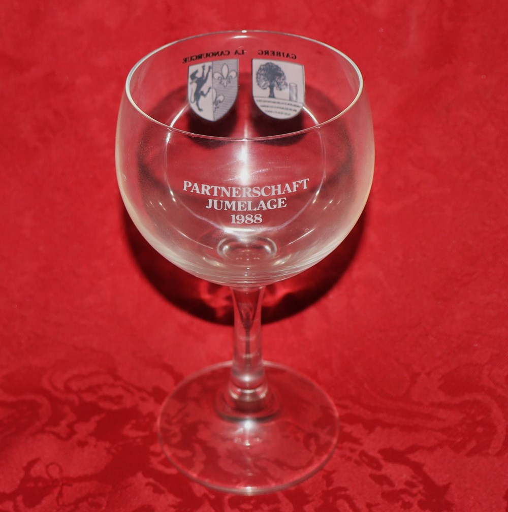 Verre jumelage La Canourgue Gaiberg art de table argenterie bistrot alimentation verres verre jumelage la canourgue gaiberg