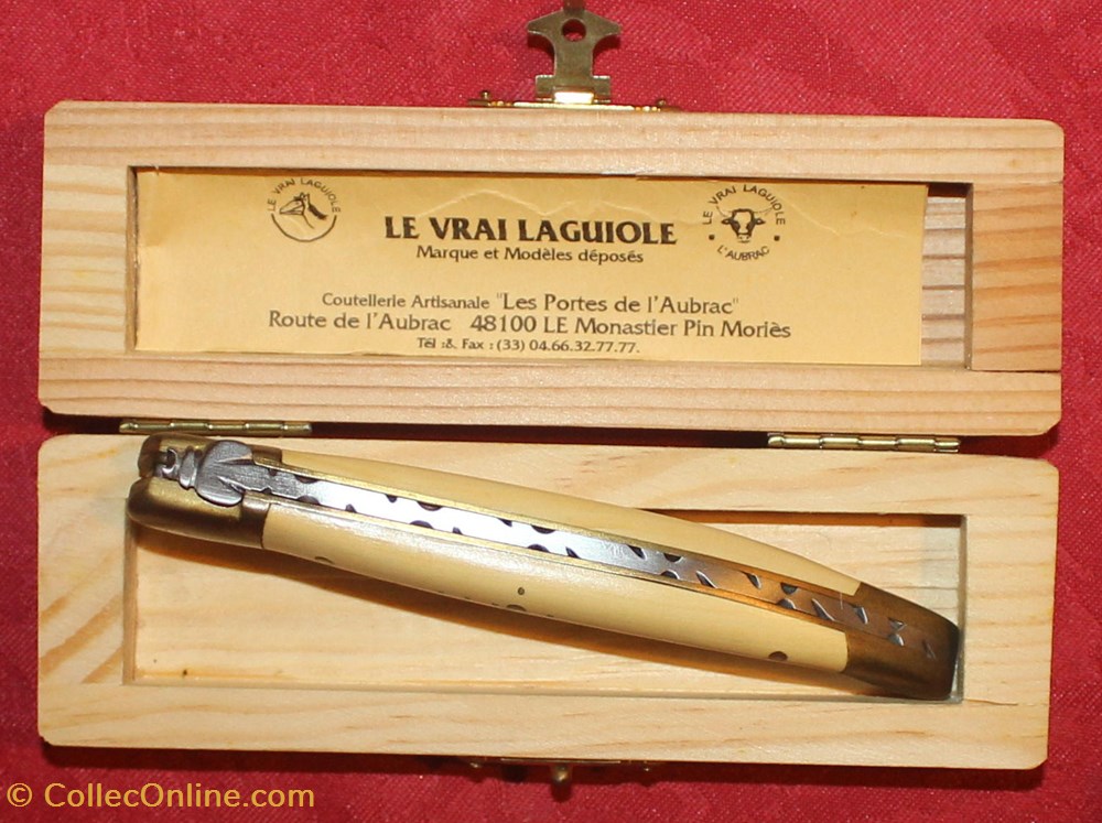 Laguiole, au nom du C.G.L. 5 couteaux regionaux laguiole au nom du c g l