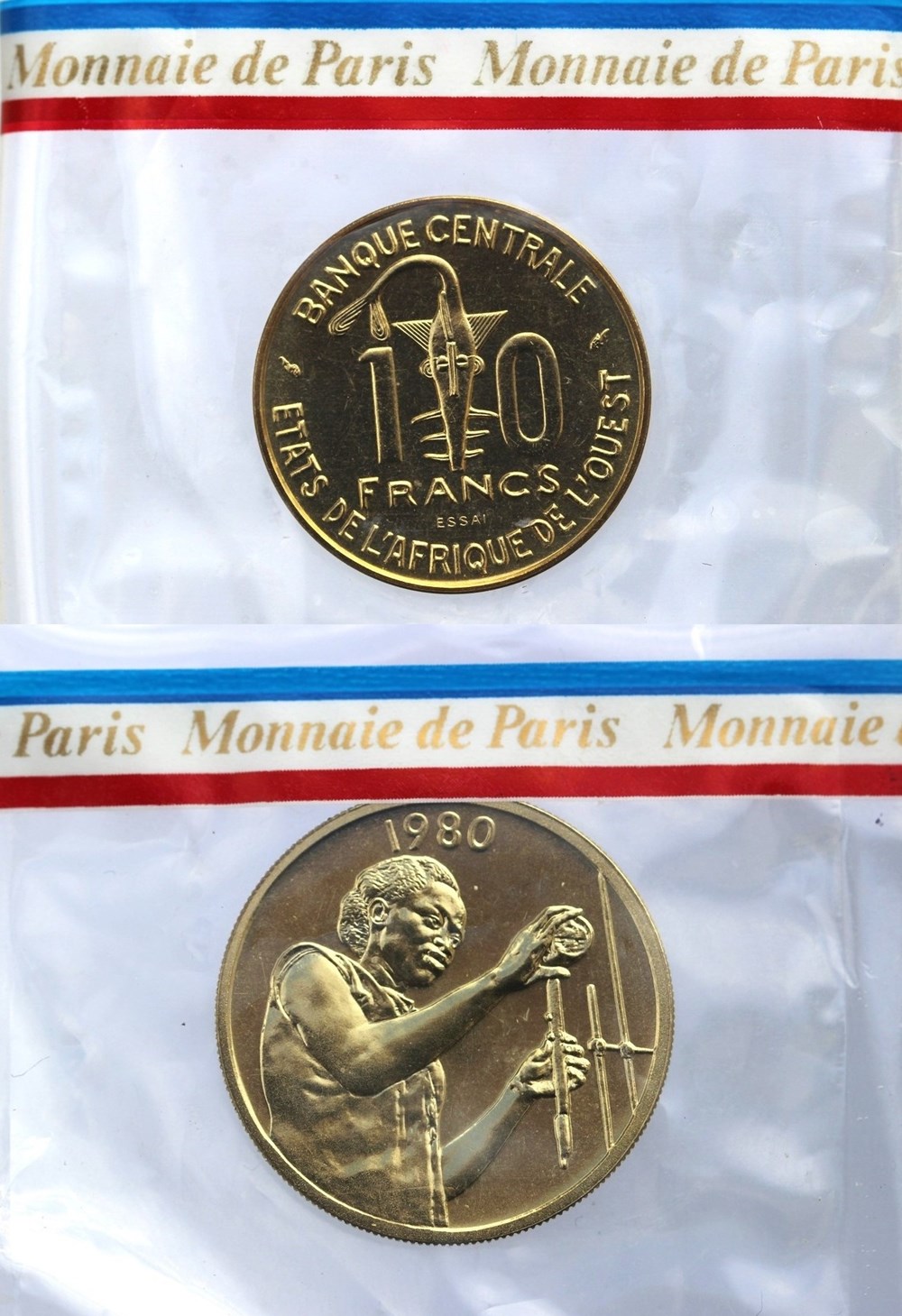 F.A.O., 10 francs 1981 et 25 francs 1980 , ESSAI monnaies monde afrique de l ouest f a o 10 francs 1981 et 25 francs 1980 essai
