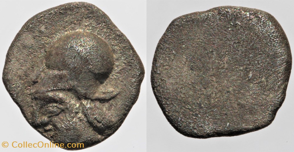 Massalia - Obole à la tête d'Athéna monnaies antiques av jc ap celtes massalia obole a la tete athena