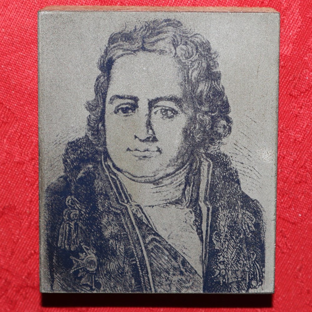 Matrice d'imprimerie J.-A. Chaptal documents anciens materiel et accessoires matrice imprimerie j a chaptal