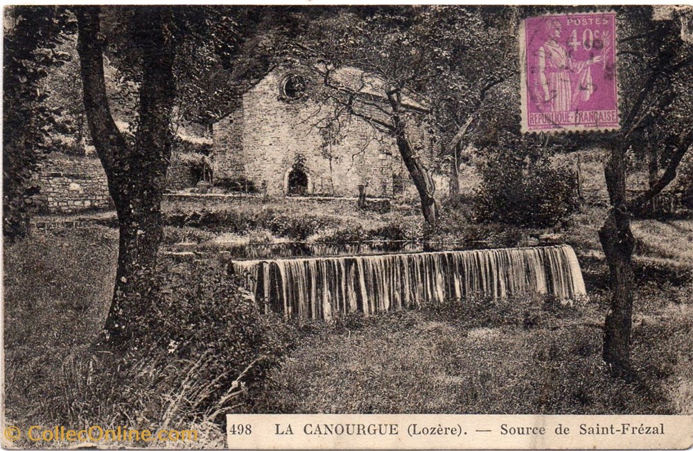 cartes postales europe france c28 498 source de saint frezal