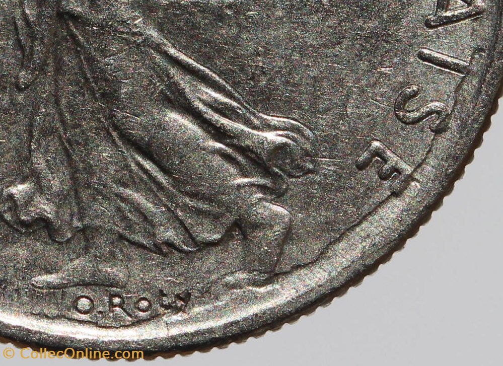 F-198 - Roty - 1/2 fr. - 1992 cassure de coin monnaies monde france f 198 roty 1 2 fr 1992 cassure de coin