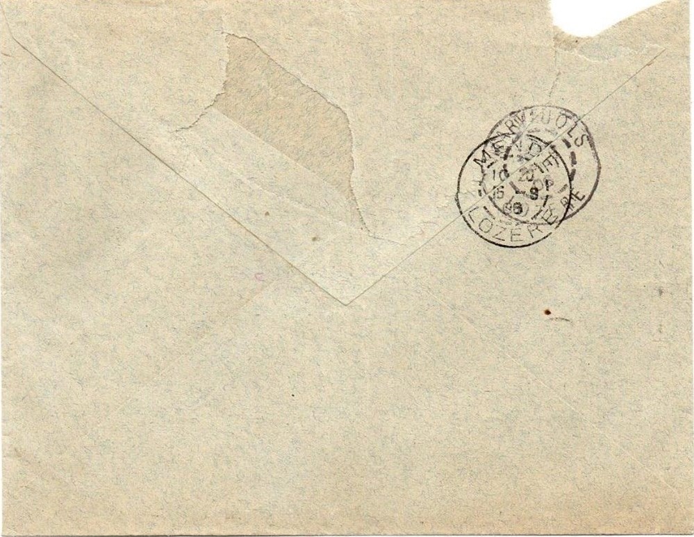 1906 - Cachets type B4 documents anciens marques postales europe 1906 cachets type b4