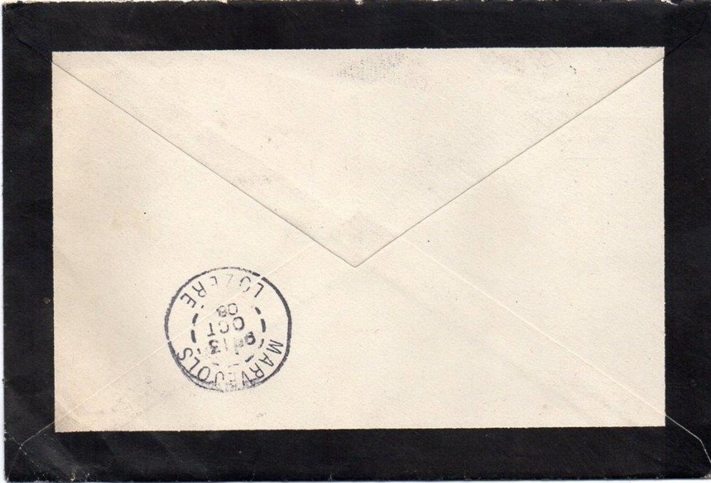 1908 - Cachets type A2 documents anciens marques postales europe 1908 cachets type a2