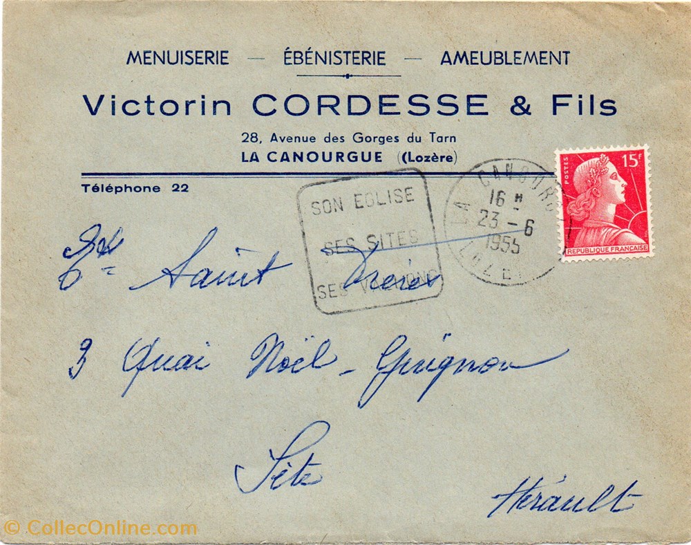 Cordesse Victorin & Fils (1955) documents anciens factures commerciaux cordesse victorin fils 1955