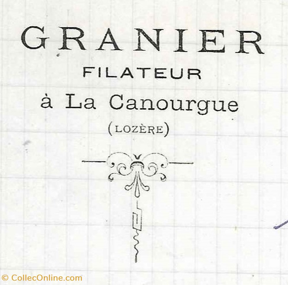 Granier A.(1889) vieux papiers factures documents commerciaux granier a 1889