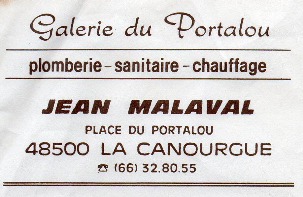 Malaval Jean (1987) documents anciens factures commerciaux malaval jean 1987