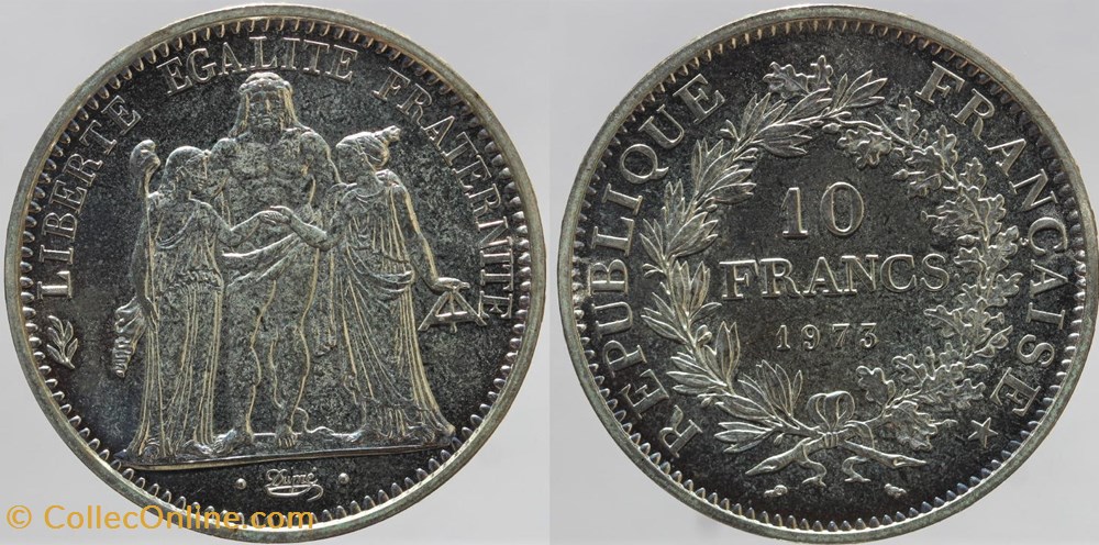 F-364 - Dupré - 10 fr. - 1973 monnaies monde france f 364 dupre 10 fr 1973