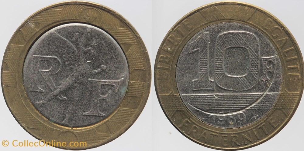 monnaies monde france f 375 genie 10 fr 1989 fausse