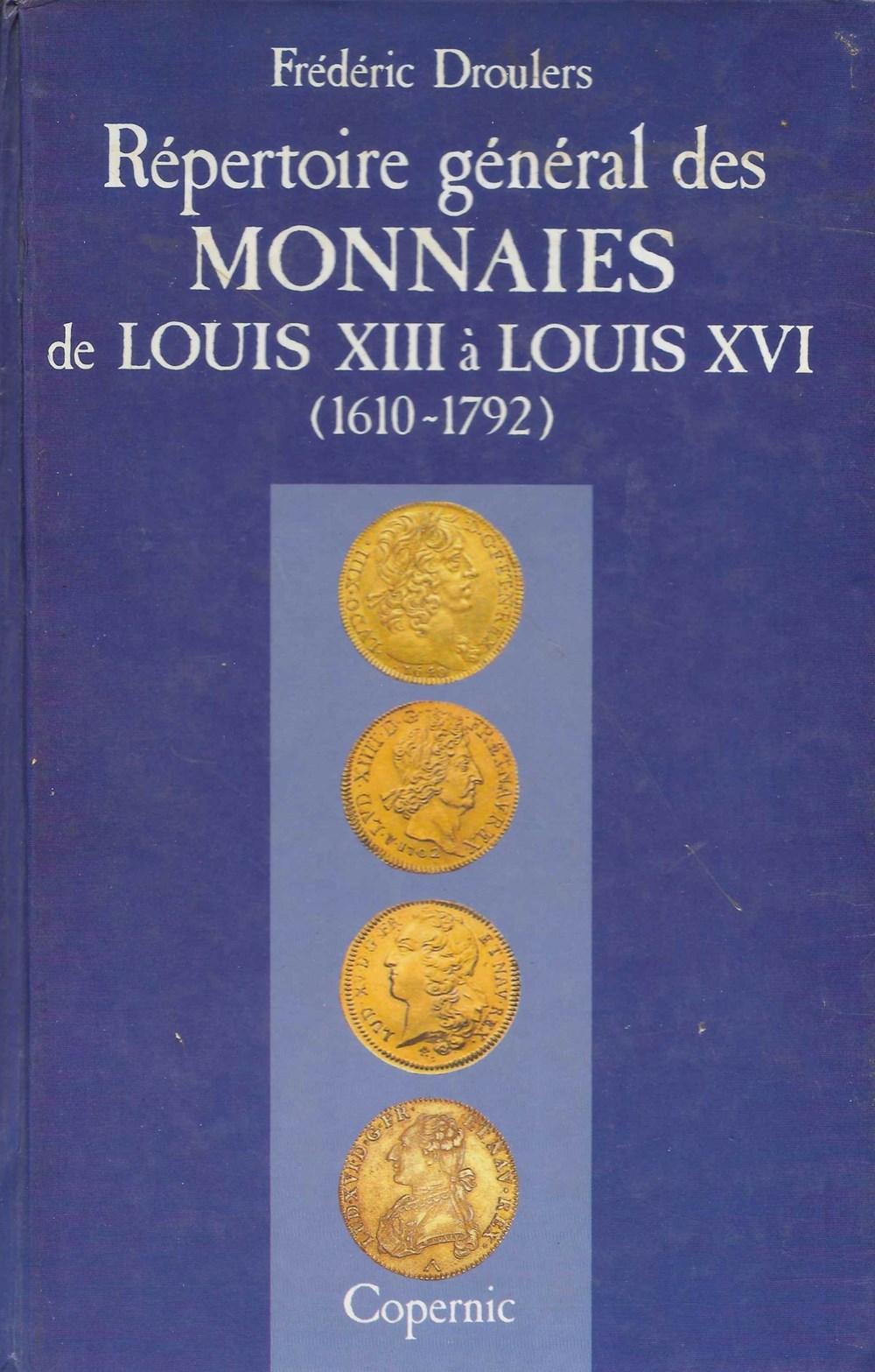 1987 - Répértoire général... - F. Droulers monnaies livres ouvrages 1987 repertoire general f droulers